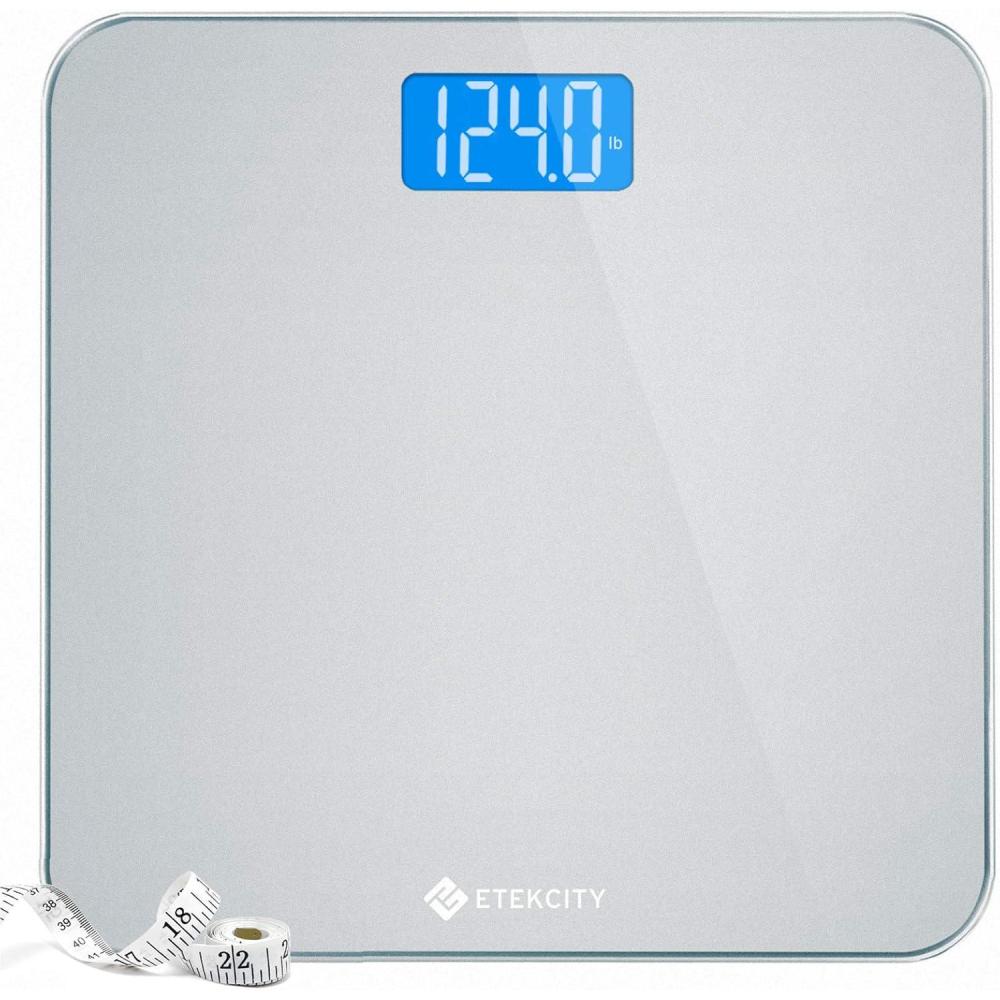 Etekcity FSA&HSA Eligible Smart Scale for Body Weight Fat, Digital Weighing Machine for Accurate BMI Muscle Mass Composition, Apple Health Compatible Fitness Equipment,TFT,‎Tempered Glass,Black(Light Grey)