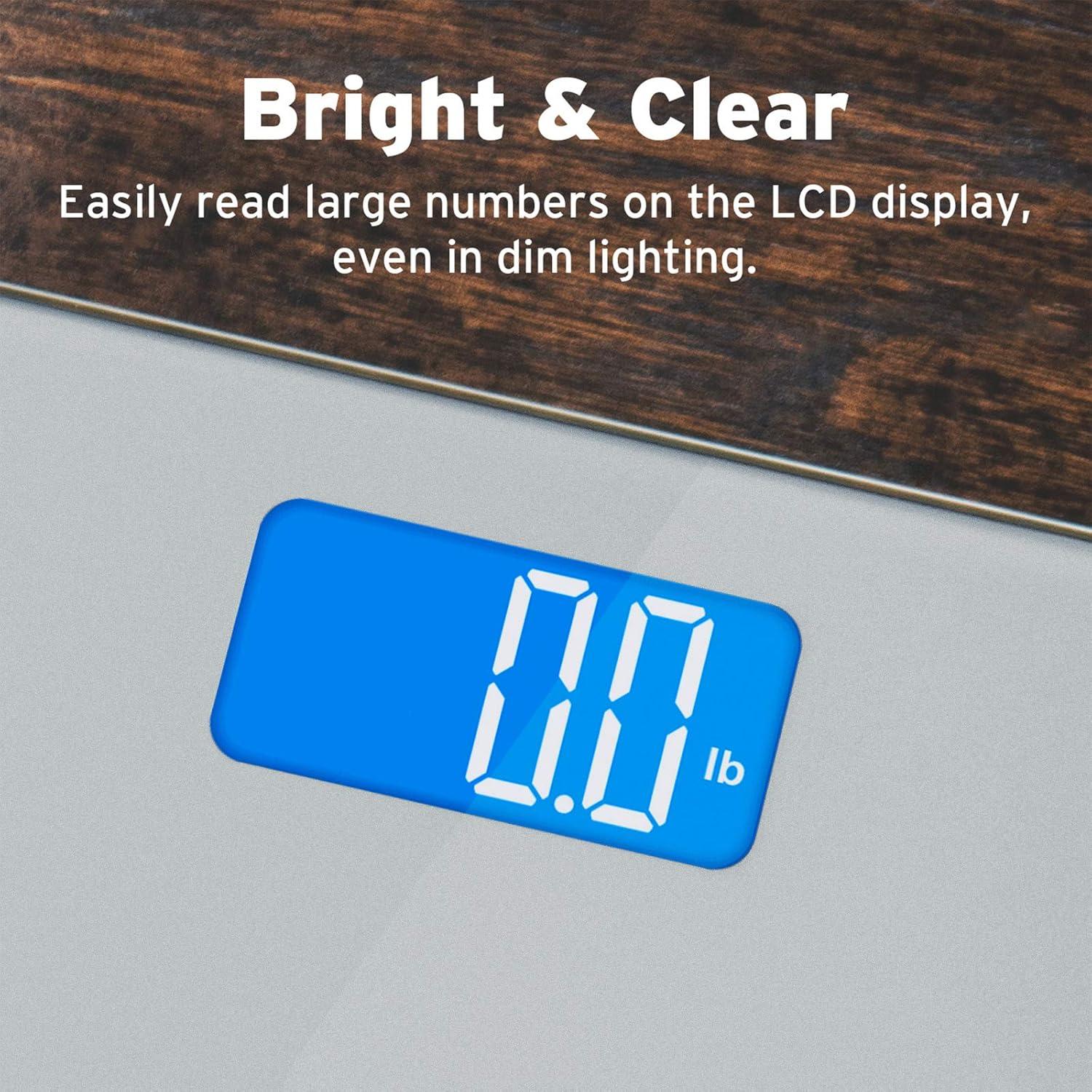 Etekcity FSA&HSA Eligible Smart Scale for Body Weight Fat, Digital Weighing Machine for Accurate BMI Muscle Mass Composition, Apple Health Compatible Fitness Equipment,TFT,‎Tempered Glass,Black(Light Grey)