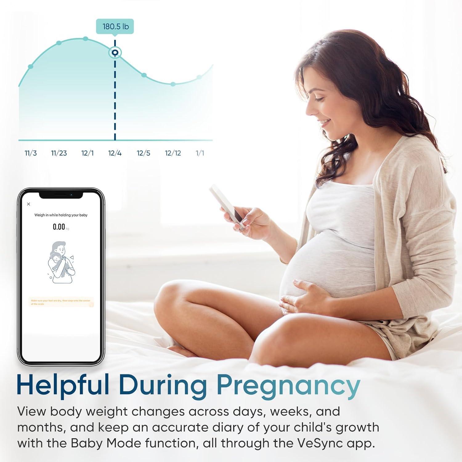 Etekcity FSA&HSA Eligible Smart Scale for Body Weight Fat, Digital Weighing Machine for Accurate BMI Muscle Mass Composition, Apple Health Compatible Fitness Equipment,TFT,‎Tempered Glass,Black(Satin Silver)