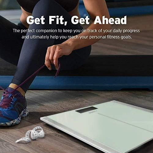 Etekcity FSA&HSA Eligible Smart Scale for Body Weight Fat, Digital Weighing Machine for Accurate BMI Muscle Mass Composition, Apple Health Compatible Fitness Equipment,TFT,‎Tempered Glass,Black(White)