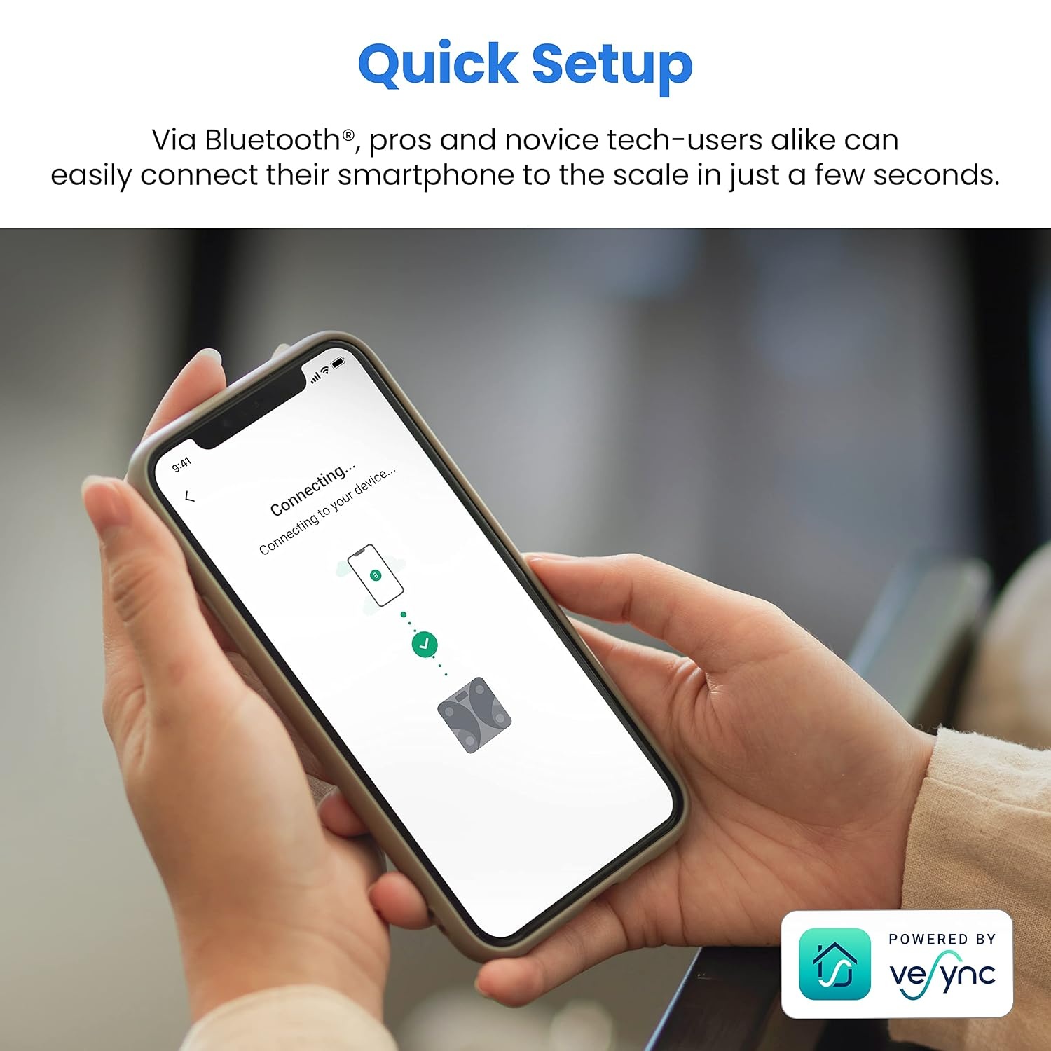 Etekcity WiFi 8-Electrode Smart Scale for Body Weight and Fat | Body Composition Scale with Color Handle Display, 50+ Metrics, 5-Segment Analysis, WiFi Auto Sync and USB-C Charging(White)
